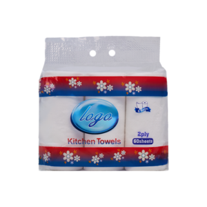 Disposable 2 Ply 6 Rolls Kitchen Tissue Paper