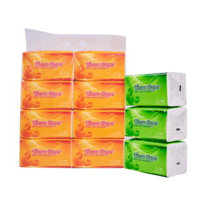 Orange Green Soft Strong Facial Tissue
