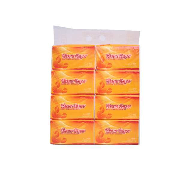 Orange Green Soft Strong Facial Tissue - Image 3