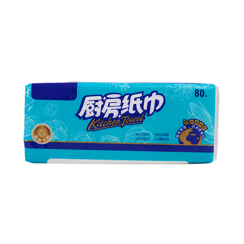 Virgin Wood Pulp 160 Sheets Kitchen Paper Towel - Image 2