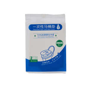 Flushable Toilet Seat Covers Paper 2 Pcs/ bag