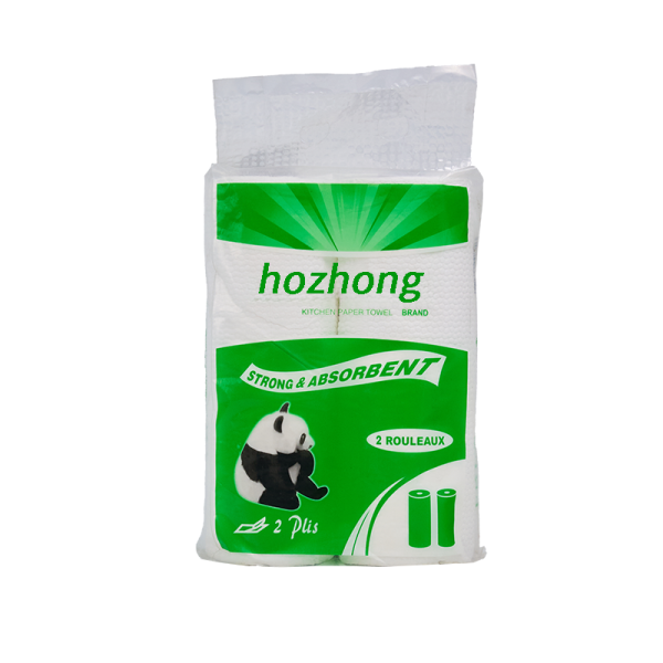 White 2 Ply Fully Embossed Kitchen Roll Towel - Image 2