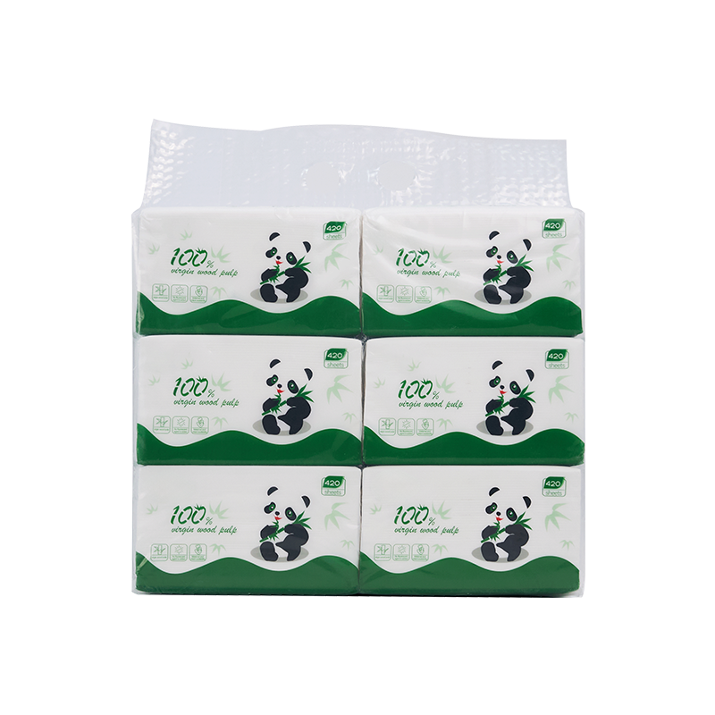 Virgin Wood Pulp 420 Sheet Facial Tissue - Image 3
