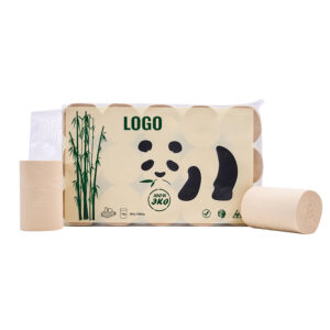 Individually Wrapped Embossed Bamboo Toilet Paper Roll