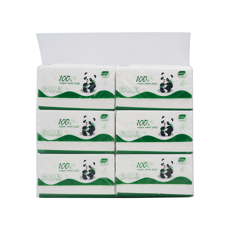 Virgin Wood Pulp 420 Sheet Facial Tissue - Image 4